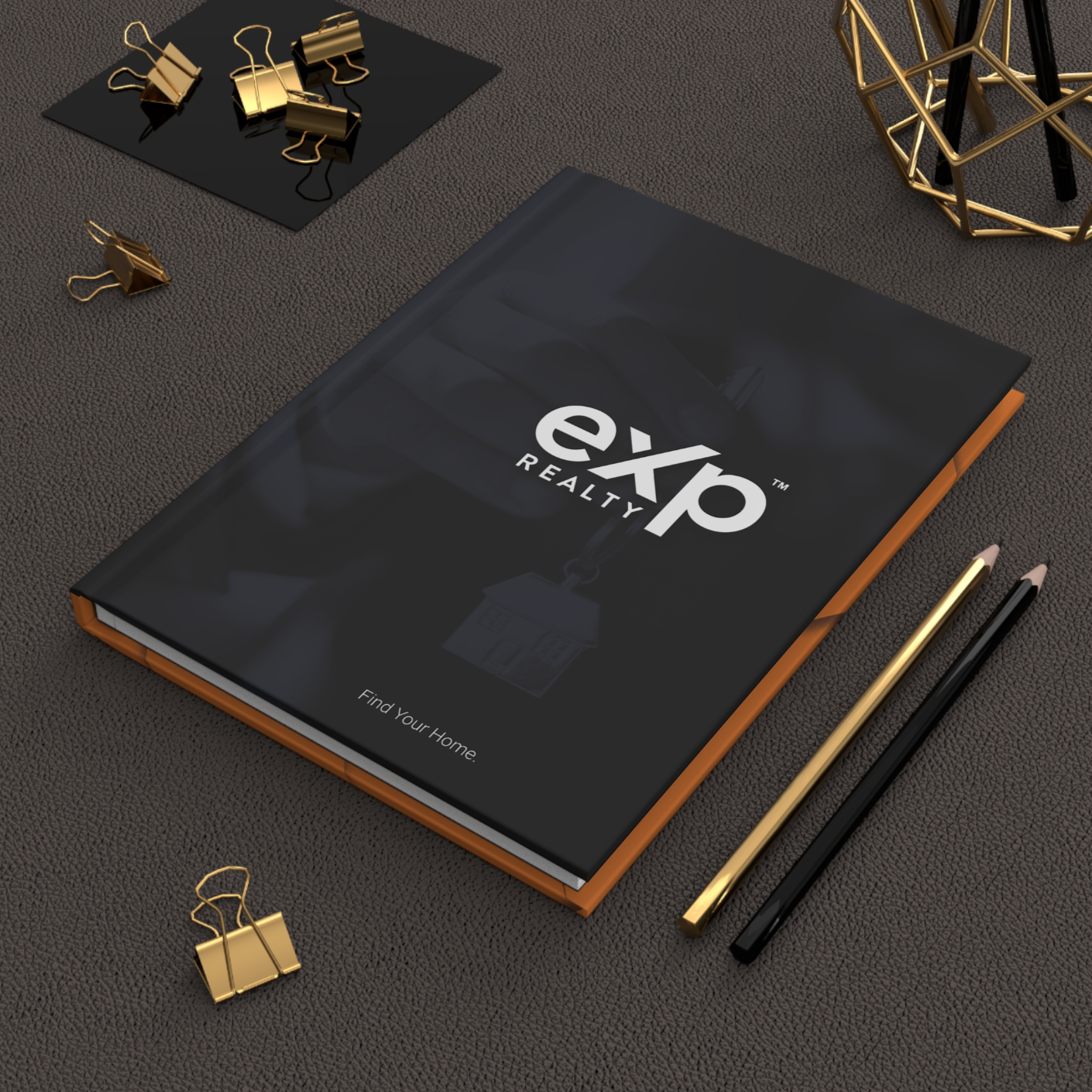 eXp Full Color Hardcover Binders Opaque and Orange (from as low as $10.46 per cover)