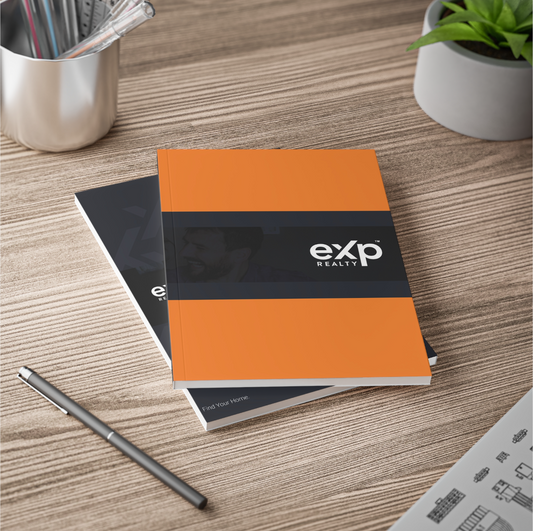 eXp Full Color SoftCover Binders Orange Opaque xx (from as low as $6.18 per cover)