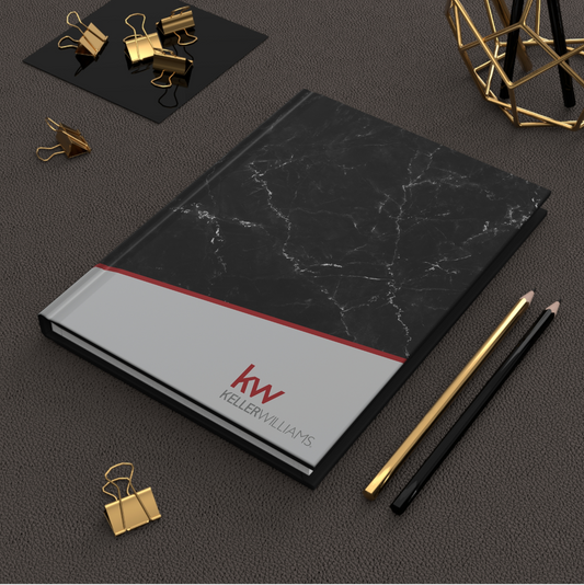 KW Full Color Hardcover Binders Black Marble (from as low as $10.46 per cover)