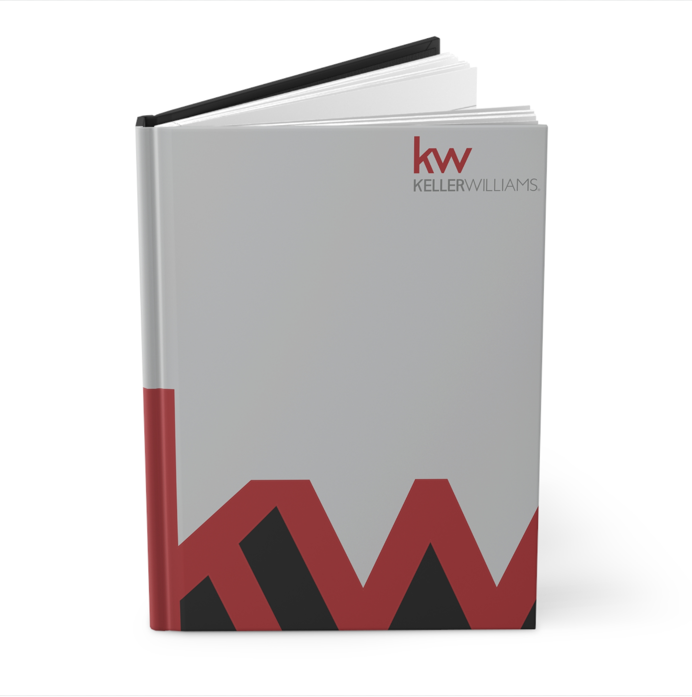 KW Full Color Hardcover Binders White KW Monogram (from as low as $10.46 per cover)