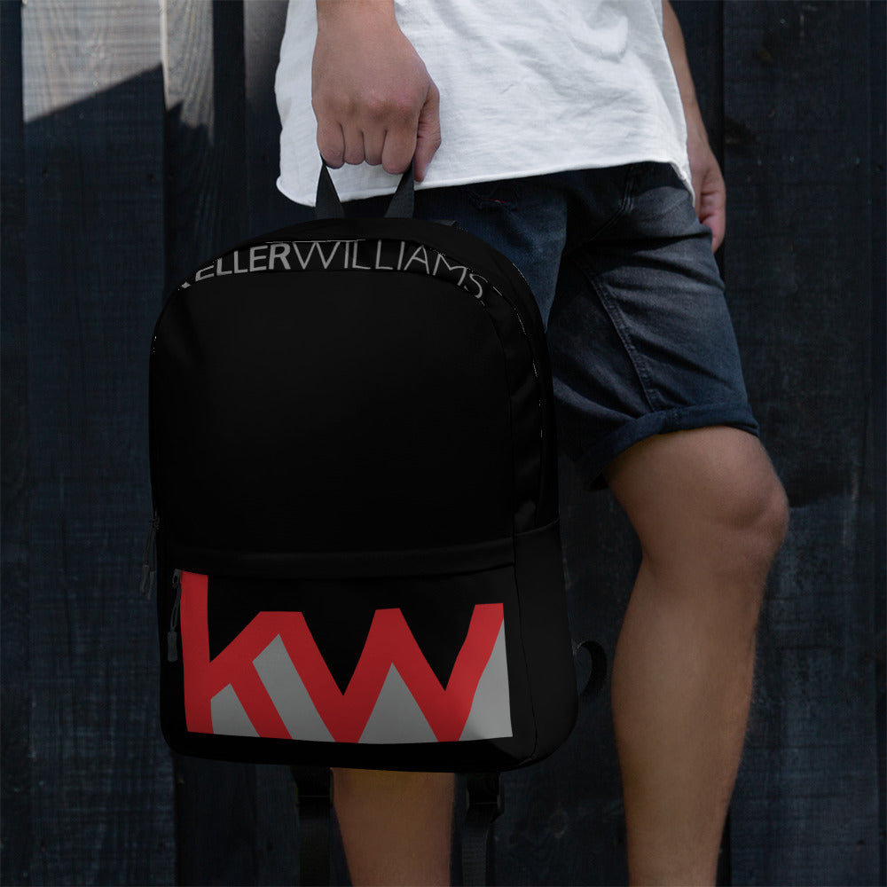 KW Backpack Black KW Monogram