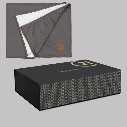 C21 Branded Closing Gift Box with Century 21 Blanket (from $$91 per complete box)