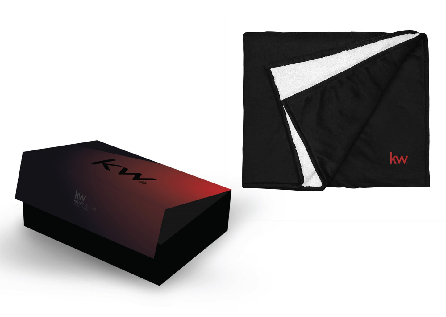 KW Branded Closing Gift Box with Branded Blanket (from $$91 per complete box)